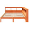 vidaXL Bookcase Bed without Mattress Wax Brown 140x190 cm Solid Wood Pine