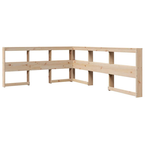 vidaXL Bookcase Bed without Mattress 135x190 cm Solid Wood Pine