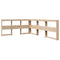 vidaXL Bookcase Bed without Mattress 135x190 cm Solid Wood Pine