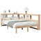 vidaXL Bookcase Bed without Mattress 120x190 cm Solid Wood Pine