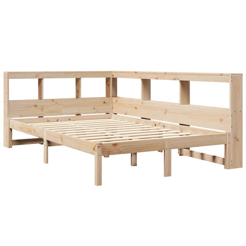 vidaXL Bookcase Bed without Mattress 120x190 cm Solid Wood Pine
