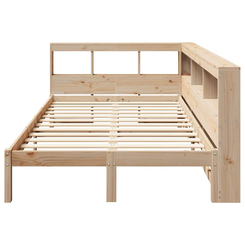 vidaXL Bookcase Bed without Mattress 120x190 cm Solid Wood Pine