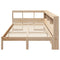 vidaXL Bookcase Bed without Mattress 120x190 cm Solid Wood Pine