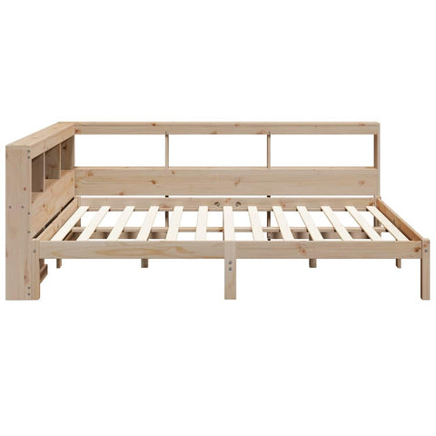 vidaXL Bookcase Bed without Mattress 120x190 cm Solid Wood Pine
