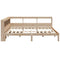 vidaXL Bookcase Bed without Mattress 120x190 cm Solid Wood Pine