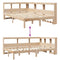 vidaXL Bookcase Bed without Mattress 120x190 cm Solid Wood Pine