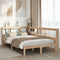 vidaXL Bookcase Bed without Mattress 120x190 cm Solid Wood Pine