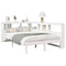 vidaXL Bookcase Bed without Mattress White 120x190 cm Solid Wood Pine