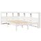 vidaXL Bookcase Bed without Mattress White 120x190 cm Solid Wood Pine
