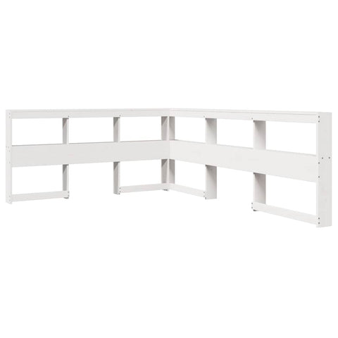 vidaXL Bookcase Bed without Mattress White 120x190 cm Solid Wood Pine