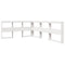 vidaXL Bookcase Bed without Mattress White 120x190 cm Solid Wood Pine