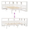 vidaXL Bookcase Bed without Mattress White 120x190 cm Solid Wood Pine