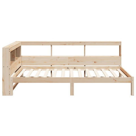vidaXL Bookcase Bed without Mattress 90x190 cm Solid Wood Pine