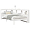 vidaXL Bookcase Bed without Mattress White 90x190 cm Single Solid Wood Pine