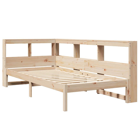 vidaXL Bookcase Bed without Mattress 75x190 cm Solid Wood Pine