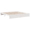 vidaXL Bookcase Bed without Mattress White 200x200 cm Solid Wood Pine