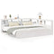 vidaXL Bookcase Bed without Mattress White 180x200 cm Solid Wood Pine