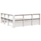 vidaXL Bookcase Bed without Mattress White 180x200 cm Solid Wood Pine