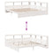 vidaXL Bookcase Bed without Mattress White 180x200 cm Solid Wood Pine