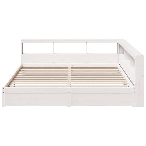vidaXL Bookcase Bed without Mattress 160x200 cm Solid Wood Pine