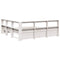 vidaXL Bookcase Bed without Mattress 160x200 cm Solid Wood Pine