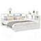 vidaXL Bookcase Bed without Mattress White 150x200 cm Solid Wood Pine