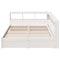 vidaXL Bookcase Bed without Mattress White 150x200 cm Solid Wood Pine
