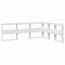 vidaXL Bookcase Bed without Mattress White 150x200 cm Solid Wood Pine