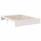 vidaXL Bookcase Bed without Mattress White 150x200 cm Solid Wood Pine