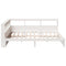 vidaXL Bookcase Bed without Mattress White 150x200 cm Solid Wood Pine