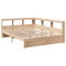 vidaXL Bookcase Bed without Mattress 140x200 cm Solid Wood Pine