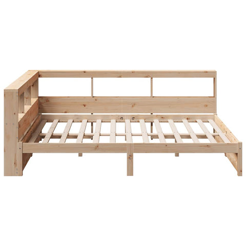 vidaXL Bookcase Bed without Mattress 140x200 cm Solid Wood Pine