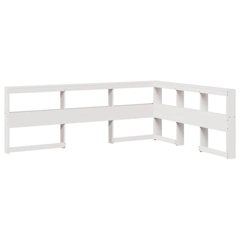 vidaXL Bookcase Bed without Mattress White 140x200 cm Solid Wood Pine