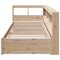 vidaXL Bookcase Bed without Mattress 100x200 cm Solid Wood Pine