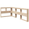vidaXL Bookcase Bed without Mattress 100x200 cm Solid Wood Pine