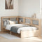 vidaXL Bookcase Bed without Mattress 100x200 cm Solid Wood Pine