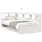 vidaXL Bookcase Bed without Mattress White 100x200 cm Solid Wood Pine