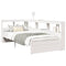 vidaXL Bookcase Bed without Mattress White 100x200 cm Solid Wood Pine