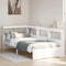 vidaXL Bookcase Bed without Mattress White 100x200 cm Solid Wood Pine