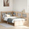 vidaXL Bookcase Bed without Mattress 90x200 cm Solid Wood Pine