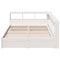 vidaXL Bookcase Bed without Mattress White 140x190 cm Solid Wood Pine