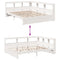 vidaXL Bookcase Bed without Mattress White 140x190 cm Solid Wood Pine