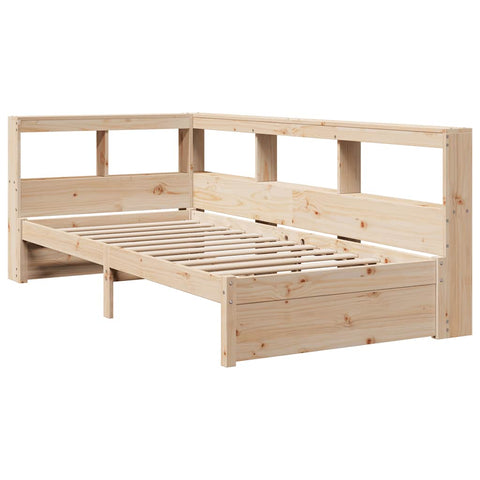 vidaXL Bookcase Bed without Mattress 90x190 cm Solid Wood Pine