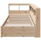 vidaXL Bookcase Bed without Mattress 90x190 cm Solid Wood Pine