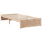 vidaXL Bookcase Bed without Mattress 90x190 cm Solid Wood Pine