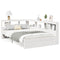 vidaXL Bookcase Bed without Mattress White 90x190 cm Solid Wood Pine