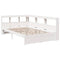 vidaXL Bookcase Bed without Mattress White 90x190 cm Solid Wood Pine