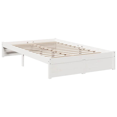 vidaXL Bookcase Bed without Mattress White 90x190 cm Solid Wood Pine