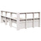 vidaXL Bookcase Bed without Mattress White 90x190 cm Solid Wood Pine