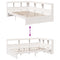 vidaXL Bookcase Bed without Mattress White 90x190 cm Solid Wood Pine